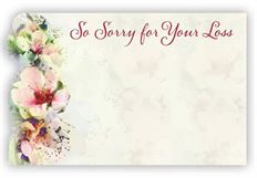 CARD SO SORRY FOR YOUR LOSS  50/PKG