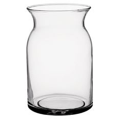 MILK JUG VASE 8" CLEAR 6/CS