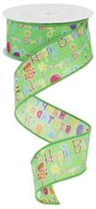 RIBBON 1.5" HAPPY BIRTHDAY 10YD