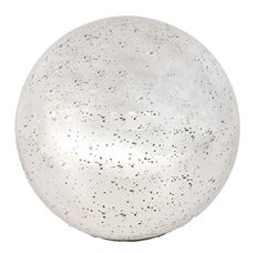 TABLE BALL GLASS 30CM SILVER