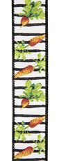 STRIPE/VEGGIES 1.5"X10YD BLK/WHITE