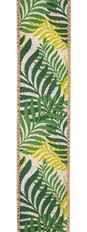RIBBON JUNGLE FERNS 1.5"X10 YD
