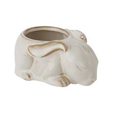 POTTERY BUNNY 5.25X3.5 WHITE