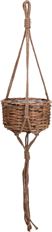HANGING BASKET W/LINER 14X6" NAT