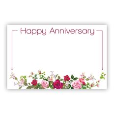 CARD HAPPY ANNIVERSARY 50/PKG