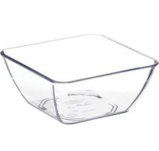 DESIGN BOWL 6&quot; SQUARE CLEAR