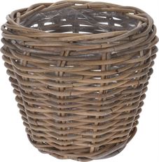 BASKET POT KUBU 28X23H NATURAL