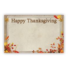 CARD HAPPY THANKSGIVING 50/PKG