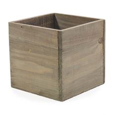 PLANTER WOODLAND  7X7X7 WHT