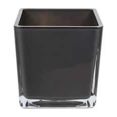 CUBE GLASS 5.5X5.5 DARK GRAY