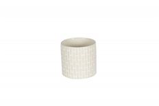 CERAMIC POT BANDEAU 10CM CREAM
