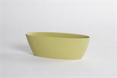 CERAMIC BOAT PLATE 24CM GREEN