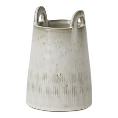 POTTERY VASE LERA 3.75X5.75 WHITE