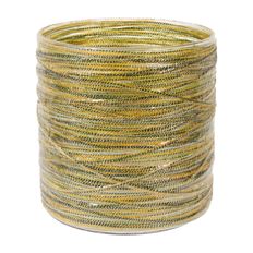 GLASS CYLINDER DRATO 10CM GREEN