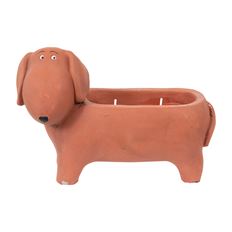 SLINKY DOG W/2WICK  20X14CM TERRA