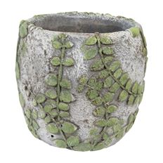 POTTERY FLOWERPOT14CM GREEN