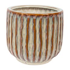 CERAMIC FLOWERPOT RIBBLE 15CM