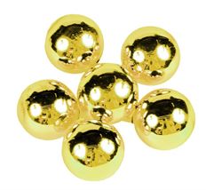 BALL GLASS 35MM SHINY GOLD 72/PKG