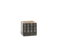 CERAMIC SQUARE HERRINGBONE 7.5CM