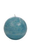 CANDLE ROUND 8.5CM AZURE