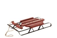SLED W/METAL RUNNER 65X29 RED