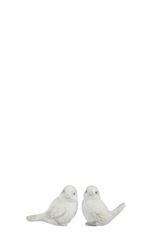 BIRD CERAMIC 14CM 2 ASST WHITE
