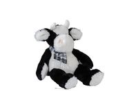 COW W/SCARF PLUSH 28CM BLK/WHT