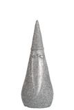 SANTA CLAUS TEARDROP 18CM SILVER