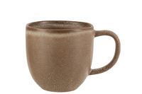 MUG CERAMIC 13X10.5CM COGNAC