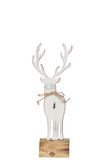 REINDEER STANDING 26CM WHITE