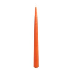 CANDLE TAPER 15" ORANGE 12/BOX