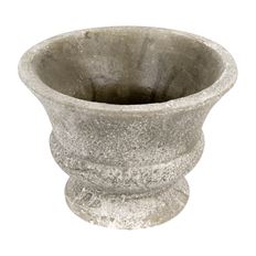 CONCRETE URN 9"HX12.25" GRAY