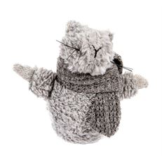 MOUSE WITH SCARF 5" GREY