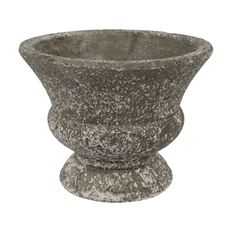 CONCRETE URN 6.75HX7.75" GRAY