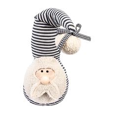 GNOME SANTA 17" 2 ASST GRAY WHITE