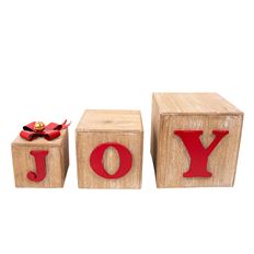 BLOCKS JOY 20.5" RED/NATURAL