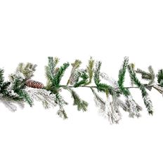 GARLAND 9' FLOCKED MOUNTAIN