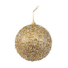 ORNAMENT BALL 11CM SILVER