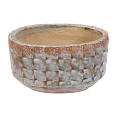 GLAZED TERRACOTTA PLANTER 8.75X5.5"