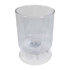 FOOTED GLASS  15.5CM X11 CM BLUE