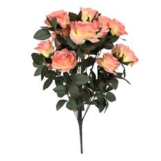 ROSE BUD BUSH 21.5" PEACH