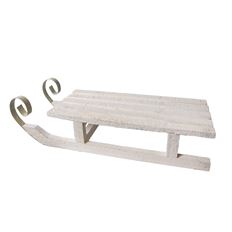SLED WOOD 40CM WHITE