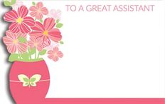 CARD TO A GREAT ASSISTANT 50/PKG