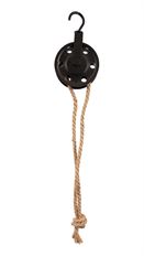 DECORATION PULLEY WOOD METAL