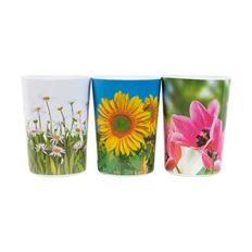 CUP 370ML MELAMINE 3AST