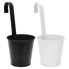 FLOWERPOT WITH HOOK 2 ASST COLOR