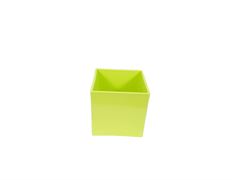 CUBE 4X4X4 KEY LIME PLASTIC