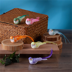 MUSHROOM BIRD 5.75" 12/BOX MIXED