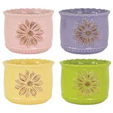 POTTERY 5" FLOWER MIXED