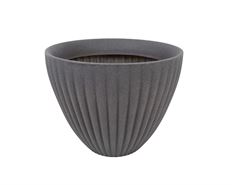 FLOWERPOT DIA 39CM GREY